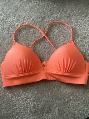 H&M Coral Orange Push Up Bikini Top